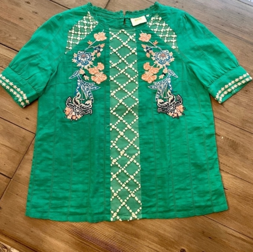 Anthropologie Maeve Perennial Blouse top 2